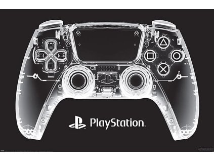 Plakát Playstation: Rentgen ovladače (61 x 91,5 cm)