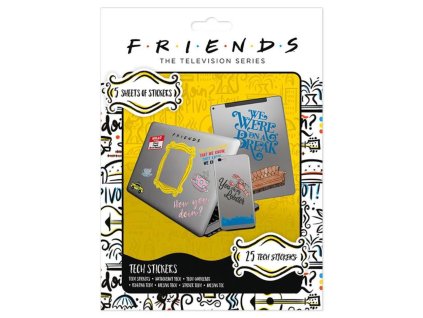 Samolepky na elektroniku Friends | Přátelé: How You Doin' set 5 listů 25 nálepek (18 x 24 cm)
