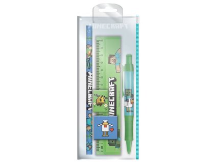 Set 5 kusů školních potřeb Minecraft: Ikona (8 x 21 cm)