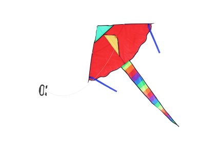 Létající drak nylonový 120 x 70 cm