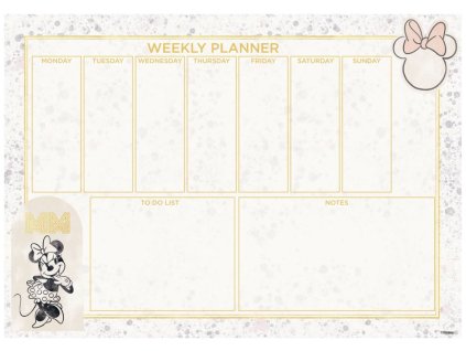 Stolní plánovací A4 podložka na stůl Disney | Mickey Mouse: Minnie Mouse (21 x 29,7 cm)