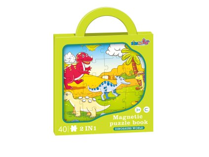 Puzzle magnetické - dinosauři