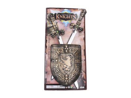 Štít a meče 2ks 60cm