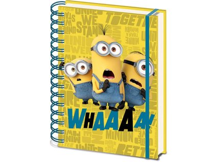 Poznámkový blok Minions | Mimoni: Padouch přichází Whaaaa (A5 16 x 21 cm)