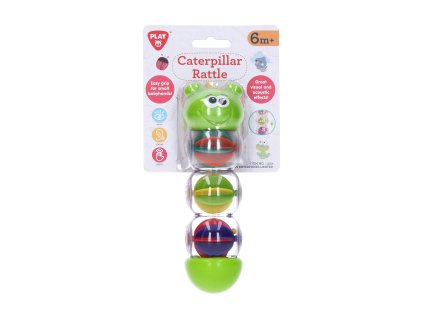 Chrastítko housenka 22 cm