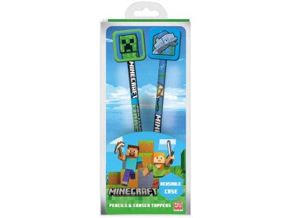 Set 2 kusů tužek s násadami Minecraft: Ikony