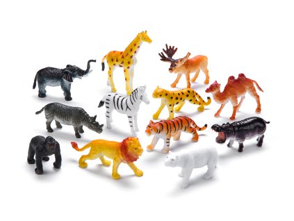 Zvířátka figurky v tubě - Safari