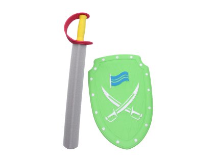 Meč se štítem pěnový 57 cm