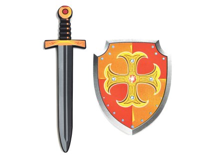 Meč a štít pěnový set 42,5 cm