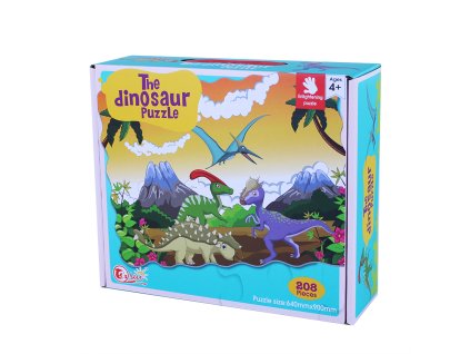 Puzzle dinosauři 208 ks 90x64 cm