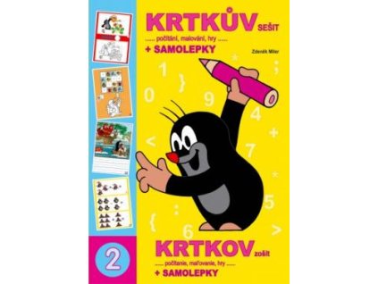 Omalovánka A4 book Krtkův sešit a samolepky