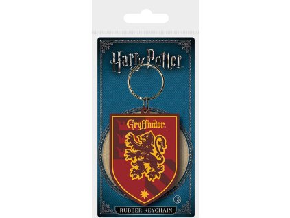 Přívěsek na klíče Harry Potter: Erb Nebelvíru - Gryffindor (4,5 x 6 cm)
