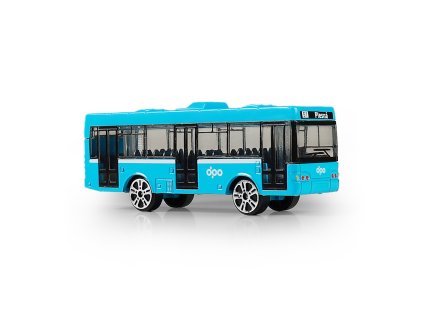 Kovový autobus DPO Ostrava modrý 8 cm
