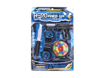 Policejní set s efekty pistole 20 cm