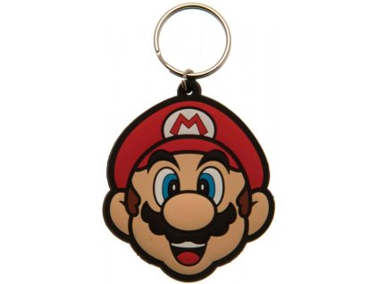 Gumový přívěsek na klíče - klíčenka Nintendo: Super Mario (4,5 x 6 cm)