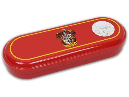 Kovový penál na tužky Harry Potter: Nebelvír (19 x 6 x 3 cm)