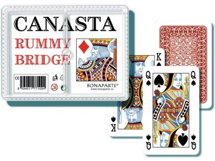 Karty canasta v plastové krabičce