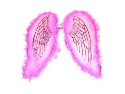 Křídla růžová anděl/víla