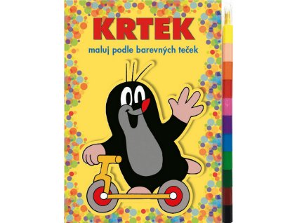 Omalovánka A5  Krtek Maluj podle barevných teček