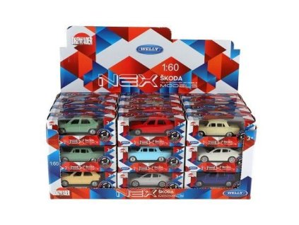 WELLY MODELY 1:60 BOX Škoda mix