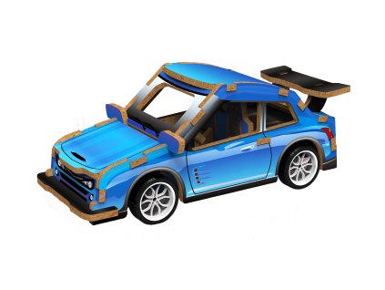 3D puzzle dřevěné - Závodní auto 13 cm