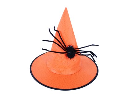 Klobouk čarodějnice s pavoukem pro dospělé