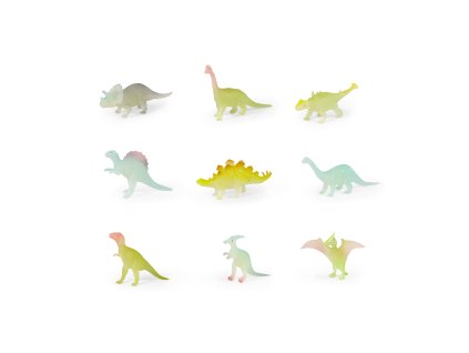 Dinosauři svítí ve tmě 9 ks v sáčku
