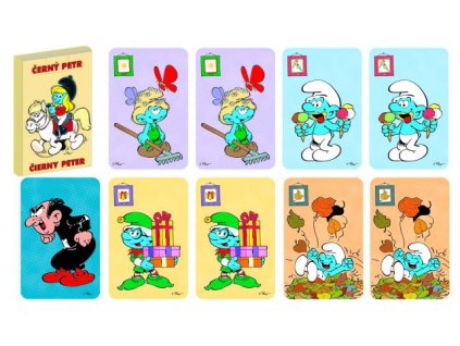 Karty Černý Petr Šmoulové