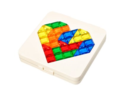 Tangram hlavolam srdce 12cm