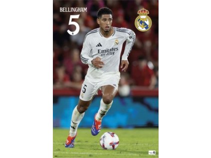 Plakát FC Real Madrid: Jude Bellingham 2024/2025 (61 x 91,5 cm)
