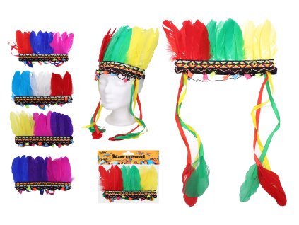 Set karneval - čelenka indián MIX