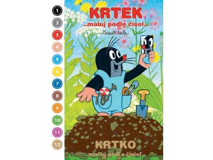 omalovánka A5 Krtek Maluj podle čísel