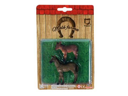 Zvířata na farmě 2 v 1 - kůň a osel