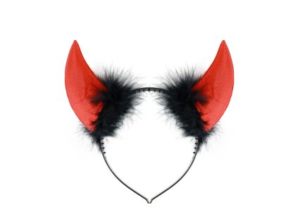 Čertí rohy s černým peřím