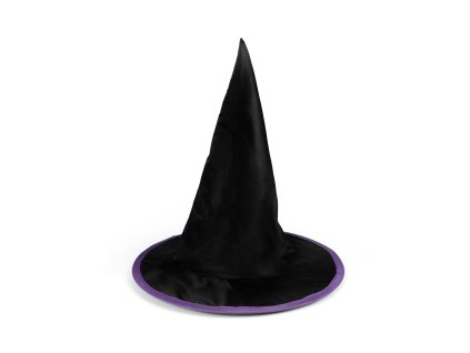 Dětský klobouk černo-fialový čarodějnice/Halloween