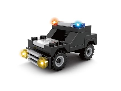 Kompatibilní stavebnice BLOXO policie auto 31 ks