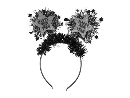 Čelenka Happy New Year černá