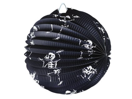 Lampion Halloween kostlivci 25 cm