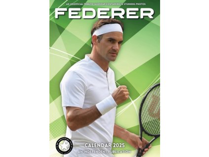 Nástěnný kalendář 2025: Roger Federer (A3 29,7 x 42 cm)