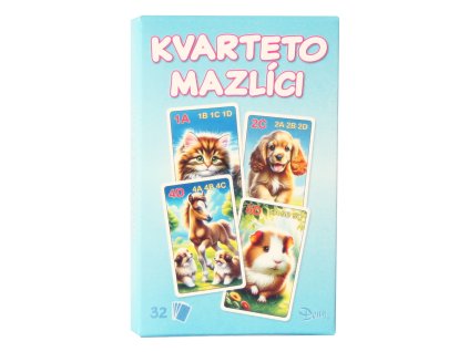 Karty Kvarteto zvířecí mazlíci