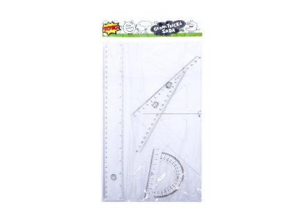 Geometrická sada transparent