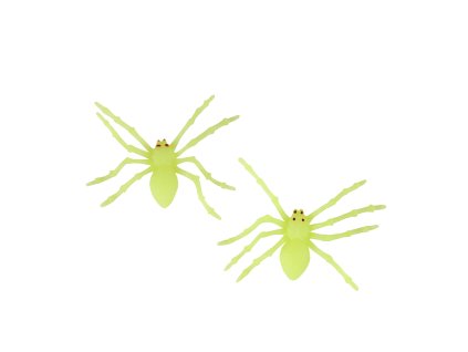 Dekorace pavouci svítící ve tmě 2 ks