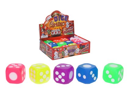 Kostka hrací svítící 4 cm