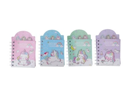 Notes 14x9 cm, 60 listů - Jednorožec