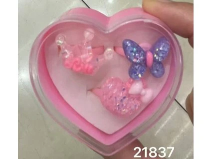 Prstýnek s glitry set 3 ks