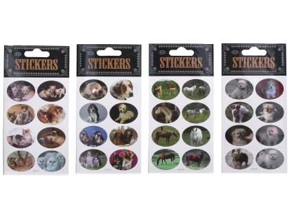Samolepka zvířata mix 30 ks