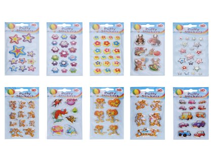 Samolepky Puffy 3D MIX