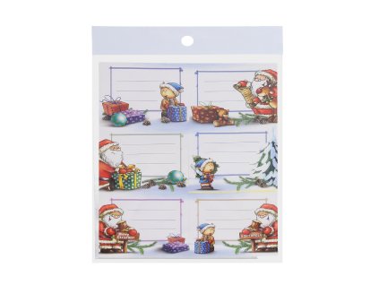 Samolepky na dárky 12,5x16 cm Vánoce