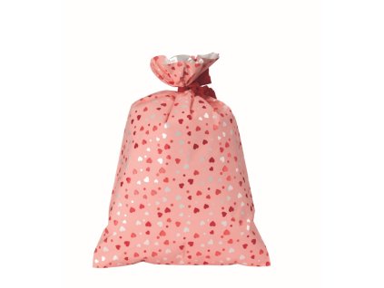 Sáček celofan 25x40 cm Srdíčka