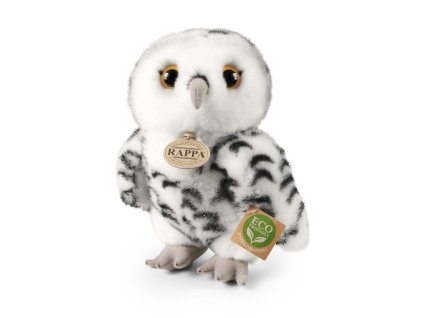 Plyšová sova bílá 25 cm ECO-FRIENDLY
